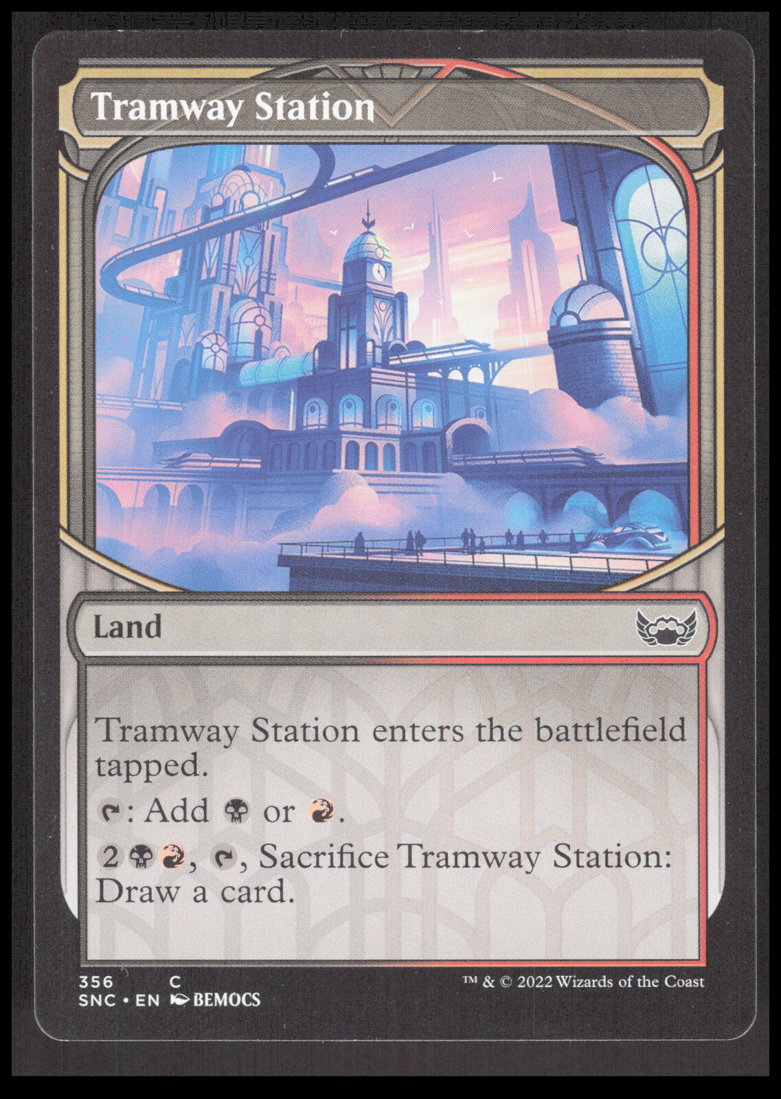 MTG Tramway Station (Showcase) 356 Common Streets of New Capenna Card CB-1-2-A-9