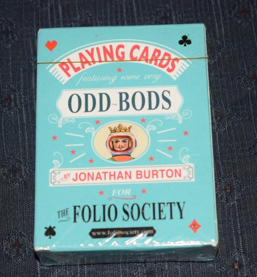 Odd Bods Folio Society Playing Cards Set New Sealed Full Deck Jonathan Burton