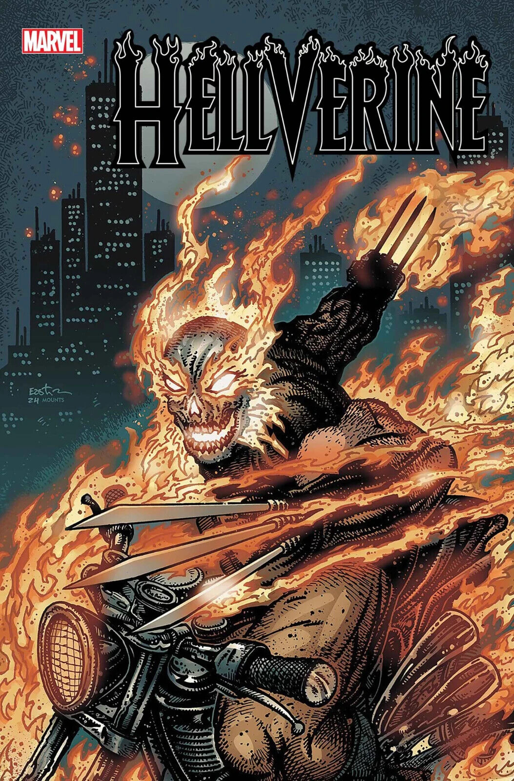 HELLVERINE #1 (KEVIN EASTMAN VARIANT) ~ Ghost Rider Wolverine Dakon