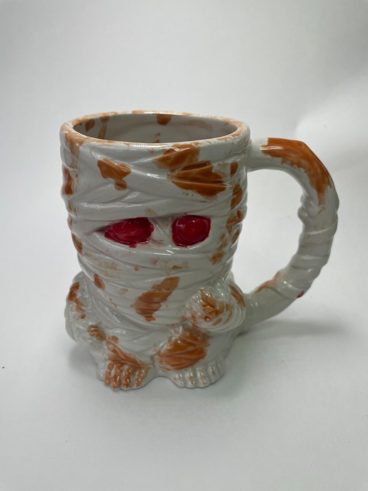 Mummy Monster Halloween Stoneware Coffee Mug 12 oz by Signed Cassy Cup B2