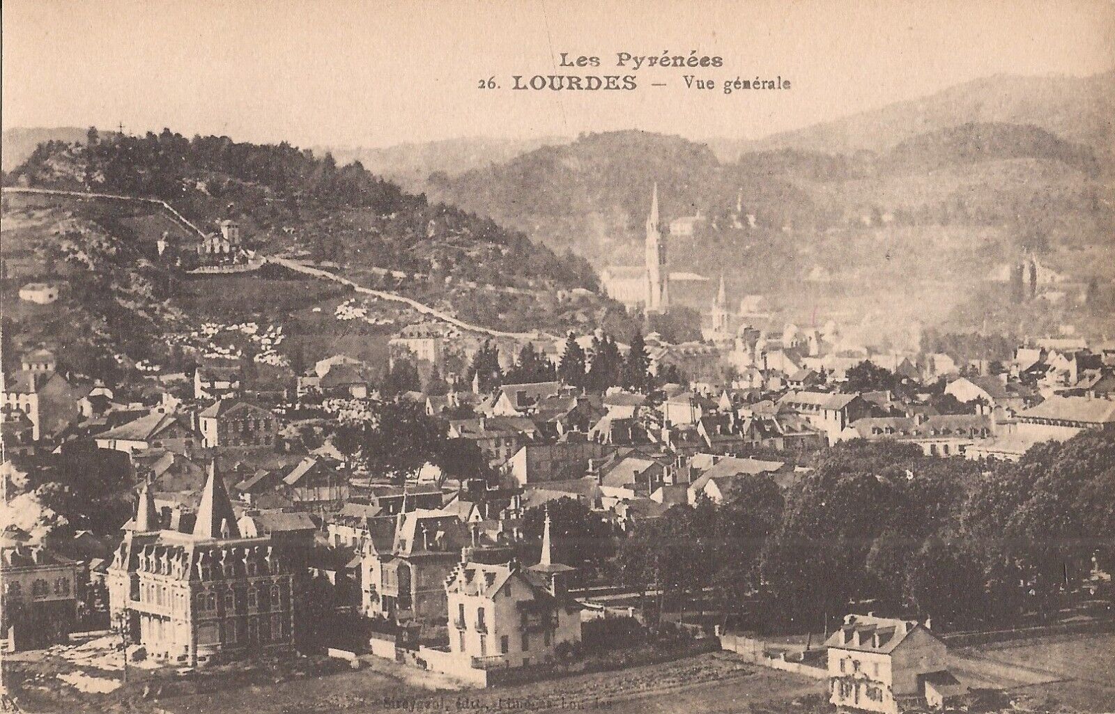 Lourdes, FRANCE - BIRDSEYE - Marian Apparitions
