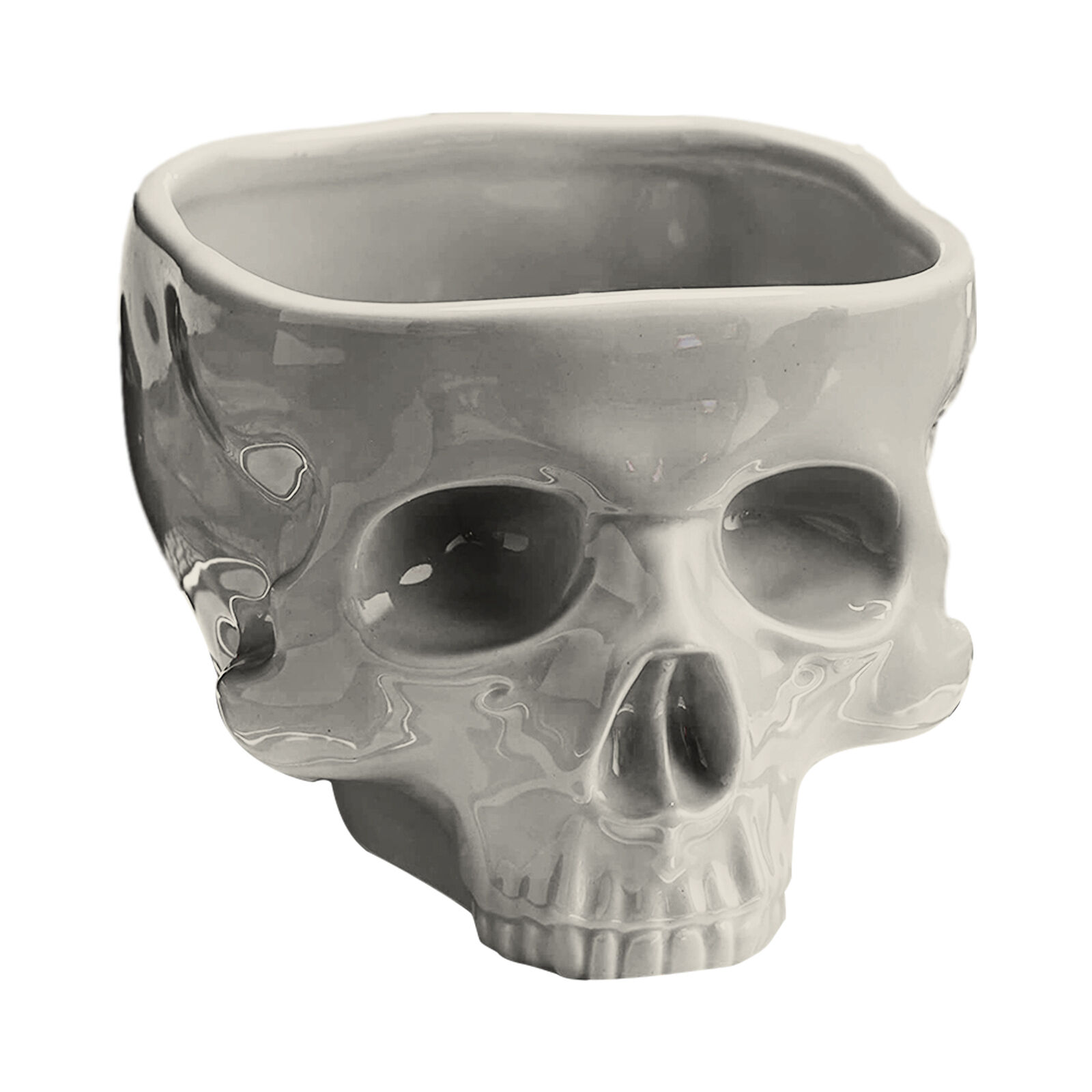 Halloween Food Serving Bowls Candy Dish Skull Head Serving Tray Snack Bowl