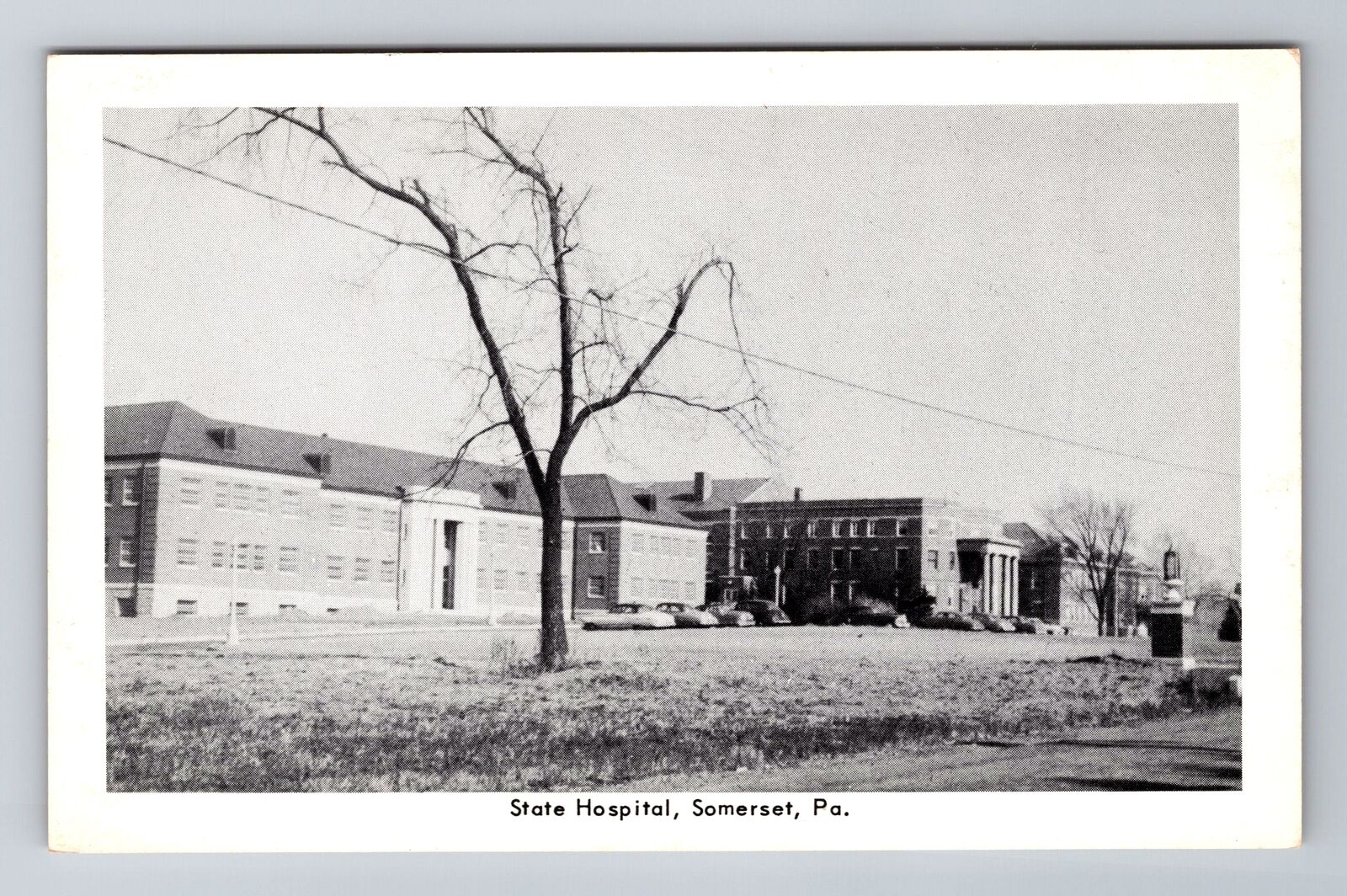 Somerset PA-Pennsylvania, State Hospital, Antique, Vintage Souvenir Postcard