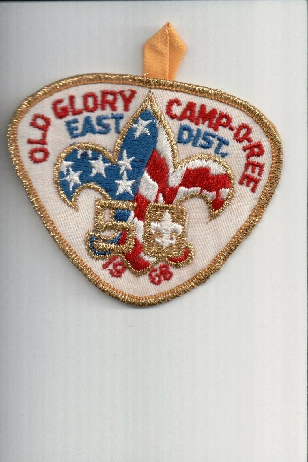 1968 East District Old Glory Camp-O-Ree patch