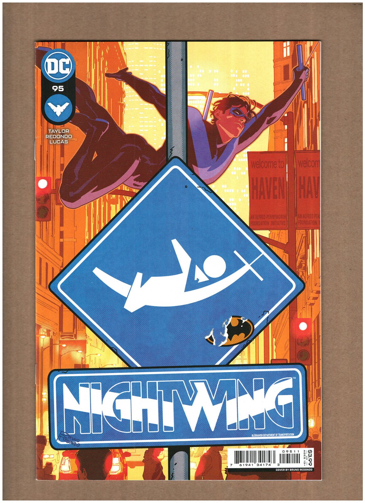 Nightwing #95 DC Comics 2022 Bruce Redondo Variant NM 9.4