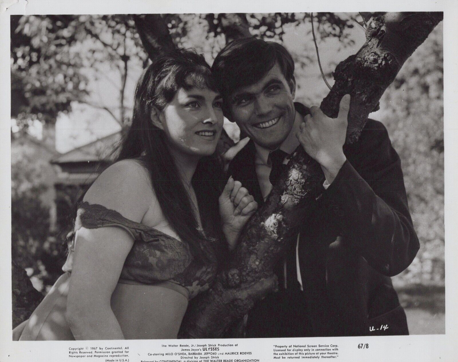 Barbara Jefford + Milo O\'Shea in Ulysses (1967) Original Vintage Movie Photo K73