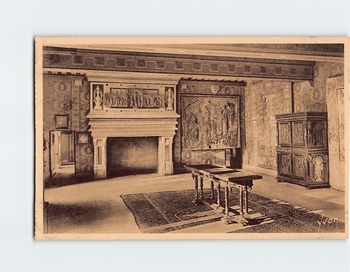 Postcard Salle de Gardes Chateau de Blois France