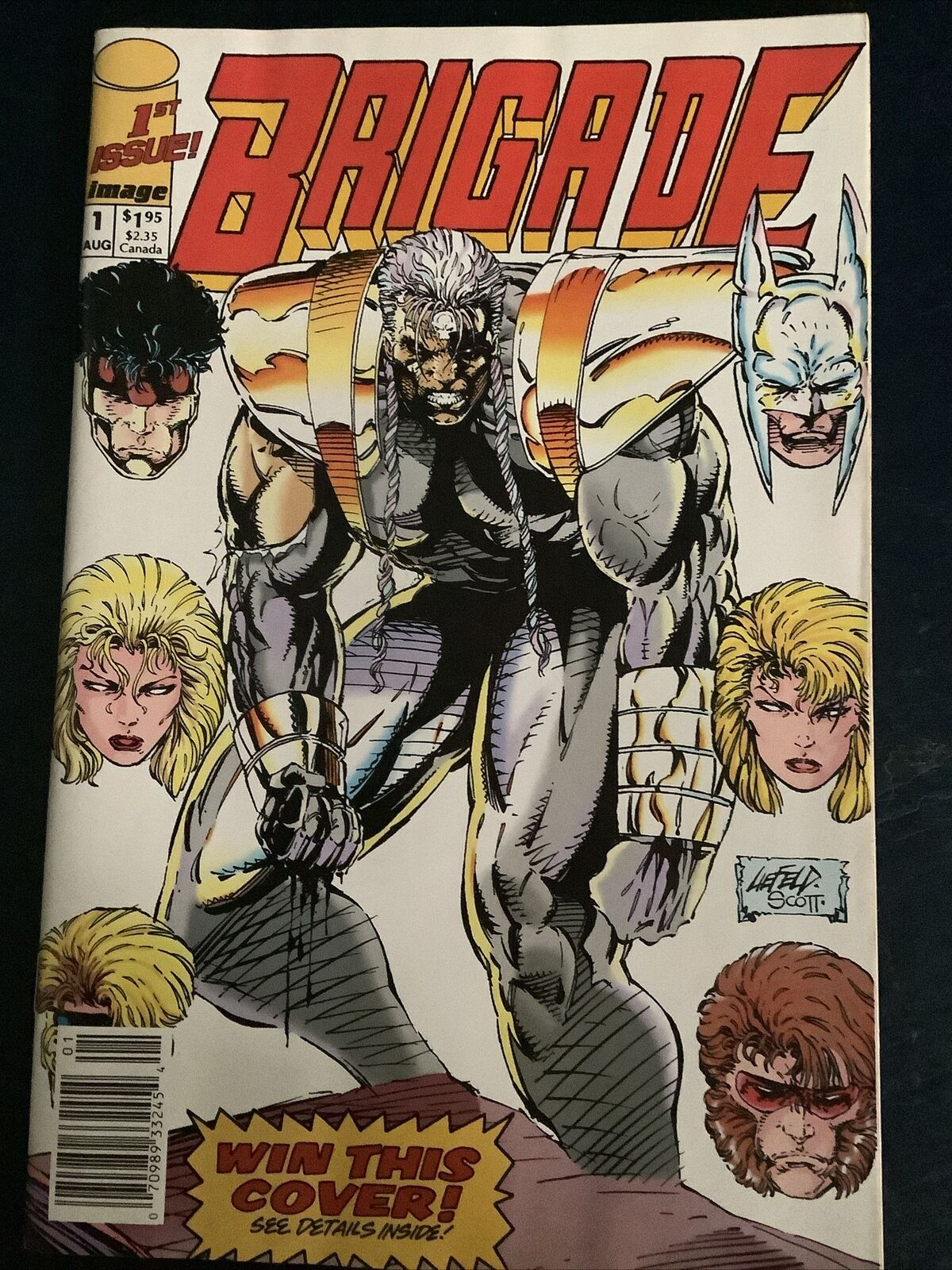 Brigade #1 Newsstand Cover (1992-1993) Image Comics. CO2