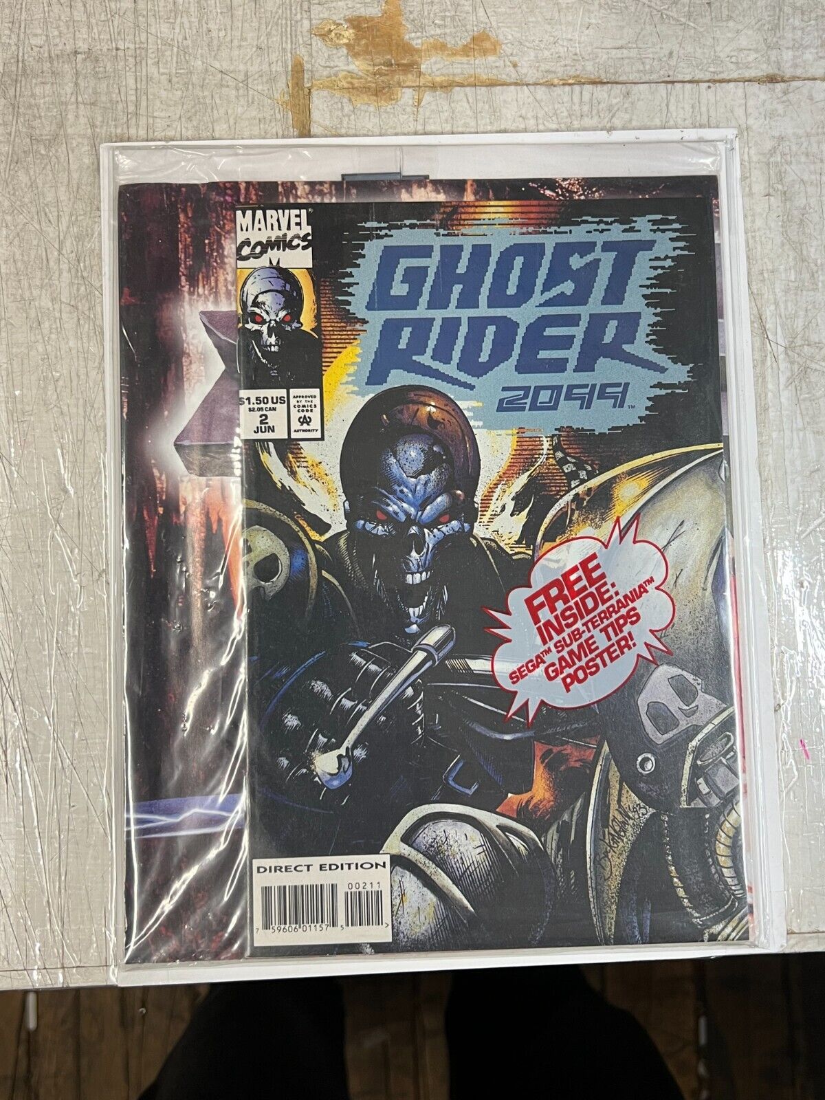 MARVEL COMICS: GHOST RIDER 2099 #2 JUNE 1994 Sealed with Poster | Comb Ship 