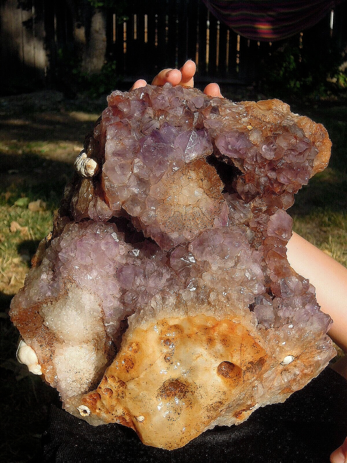 21.6 LB Natural One-of-a-Kind Amethyst Geode Quartz Crystal Cluster 