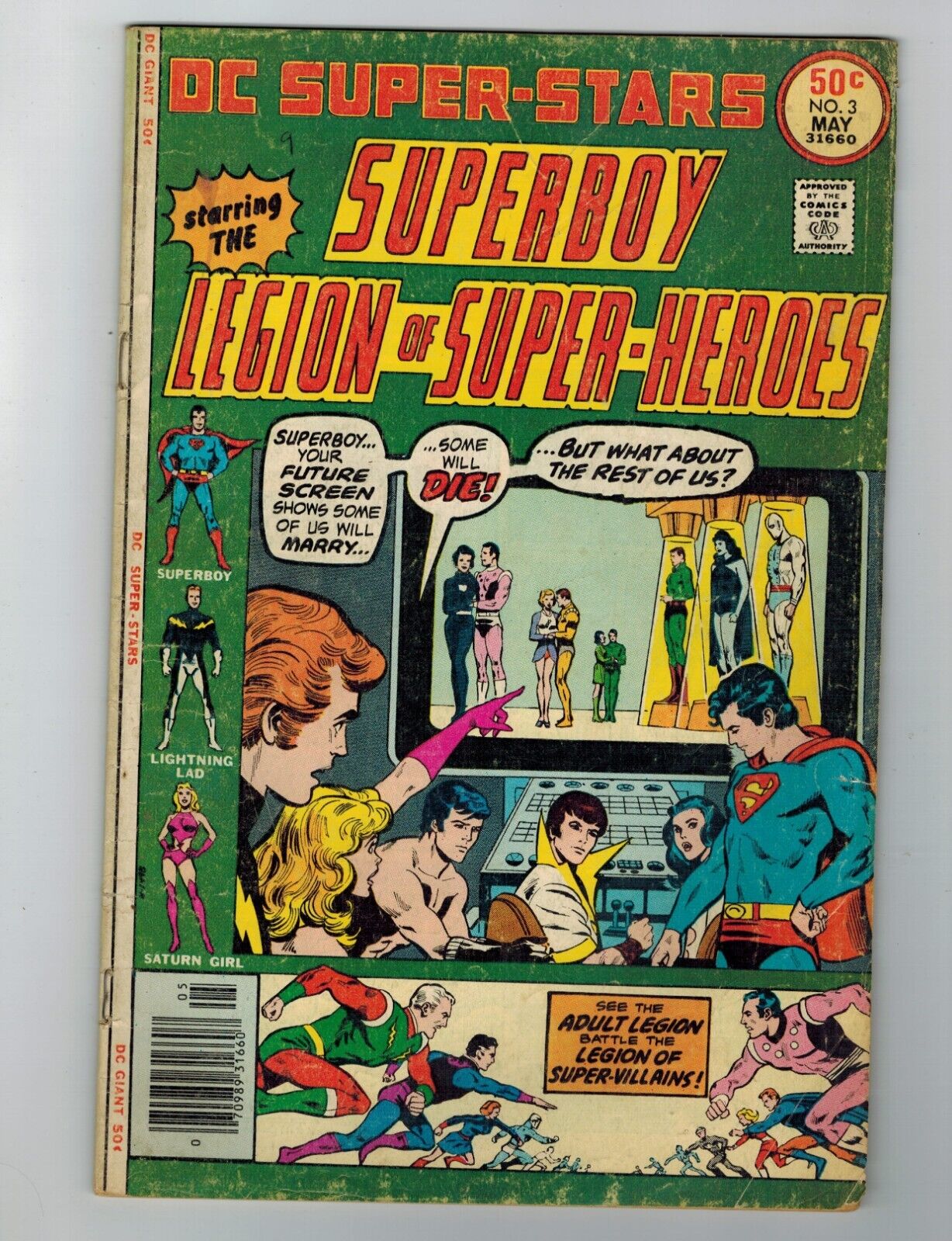 Superboy Starring the Legion of Super-Heroes #3 Comic Book 1976 DC Comics