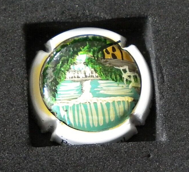 Palm Patrick Breul Hand Painted Champagne Capsule