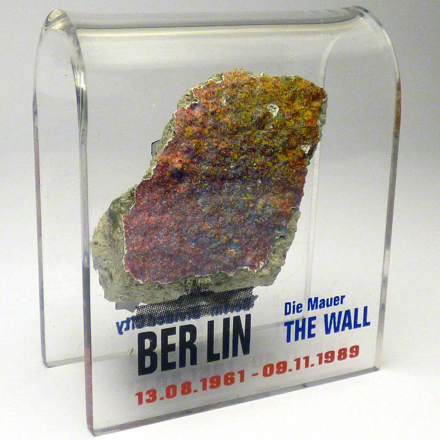 Berlin Wall Souvenir in Acrylic Display
