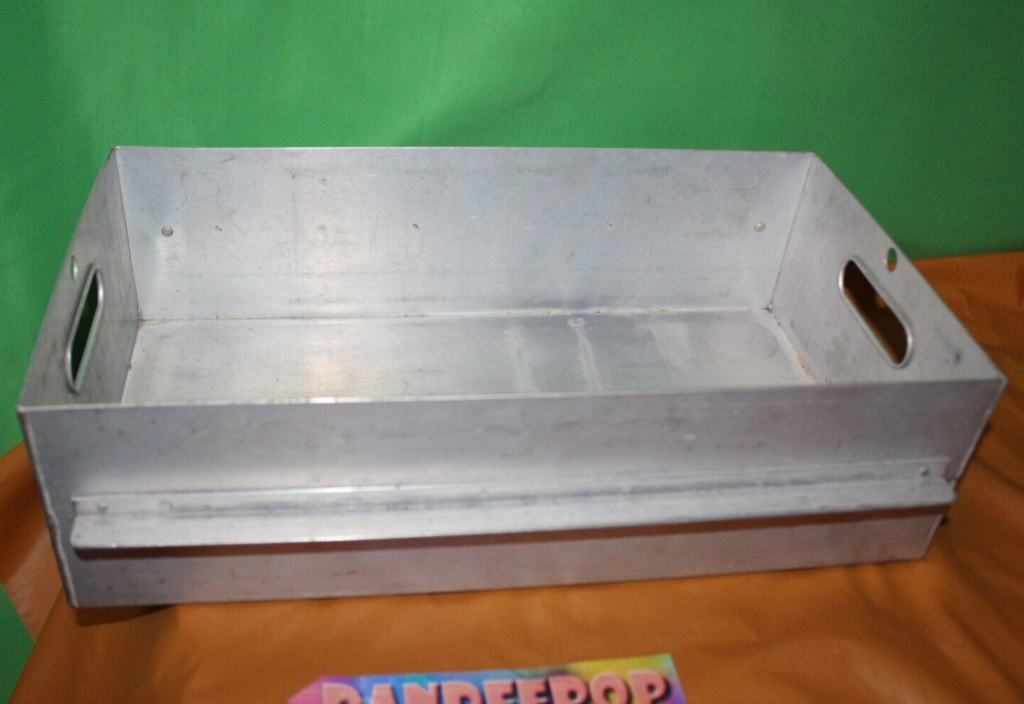 Vintage ATA Airlines American Trans Air Aluminum Food Service Container Drawer