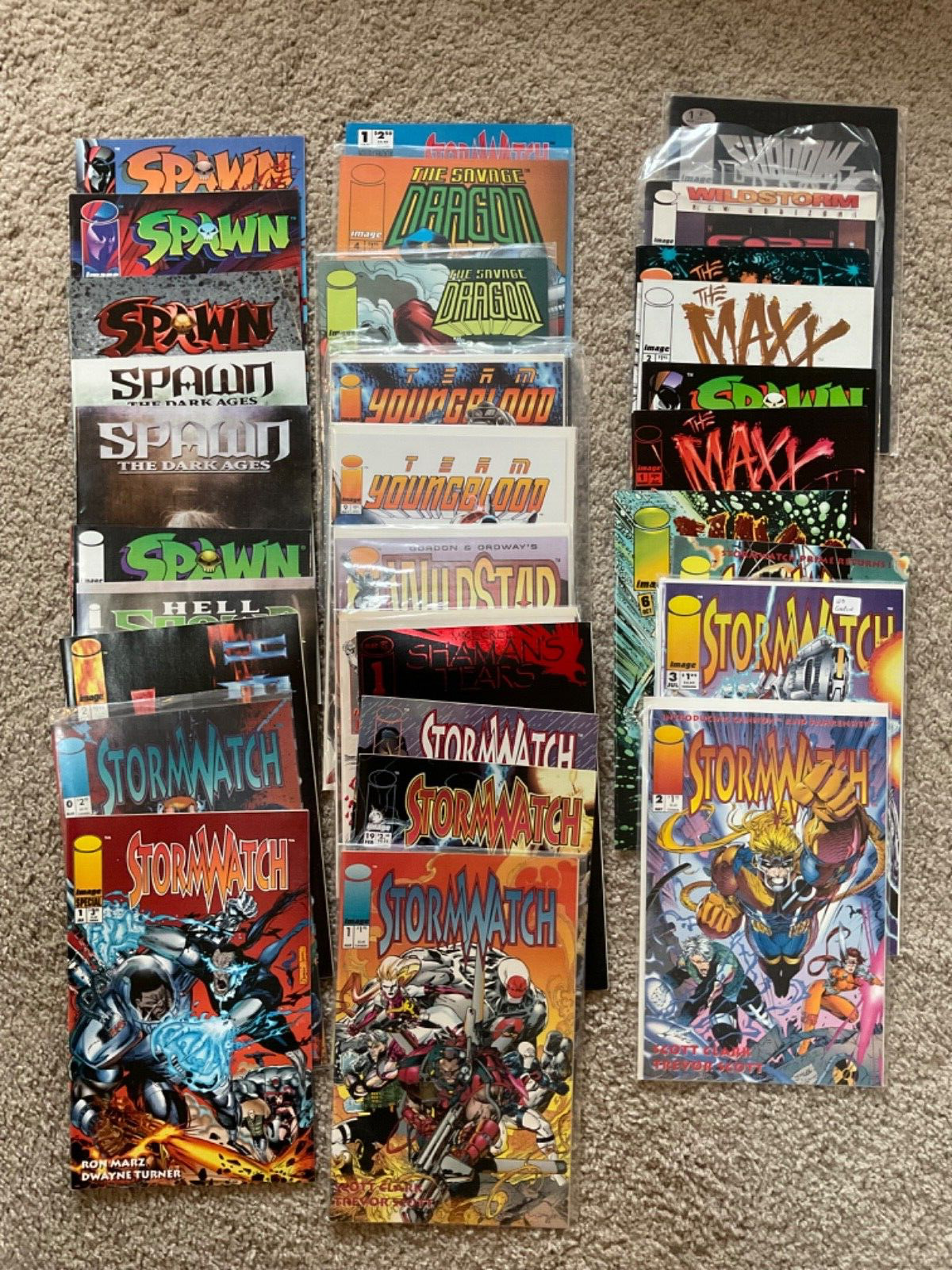 Lot of 33 Image Comics Books Spawn Maxx Stormwatch & More 