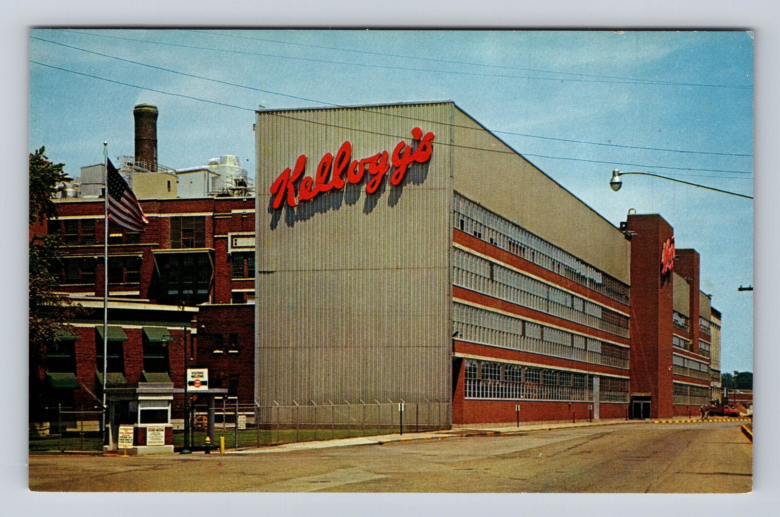Battle Creek MI-Michigan, Kellogg Company, Advertising Souvenir Vintage Postcard