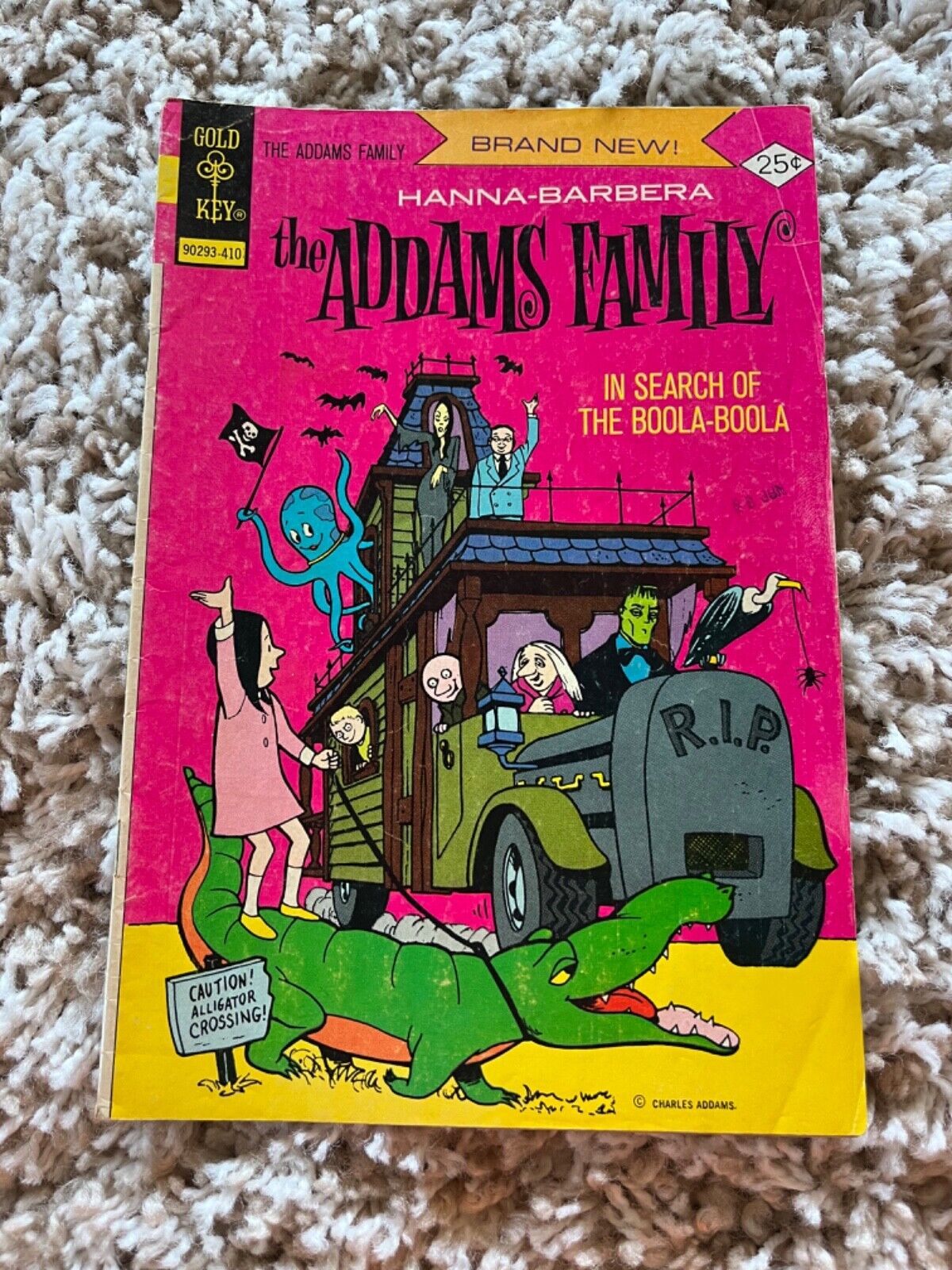 The Addams Family #1 VG/FN 5.0 Gold Key 1974