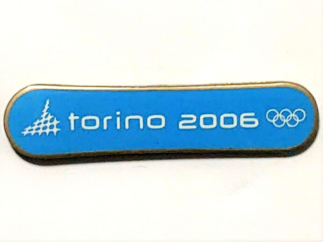 2006 Torino Olympics Blue Snowboard Snowboarding Hat Pin Lapel Pin