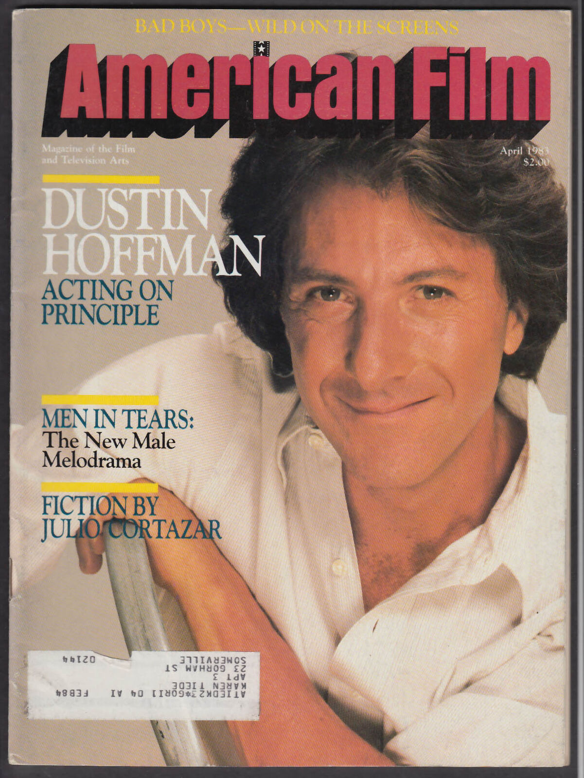 AMERICAN FILM Dustin Hoffman Julio Cortazar Louis Gossett Jr 4 1983