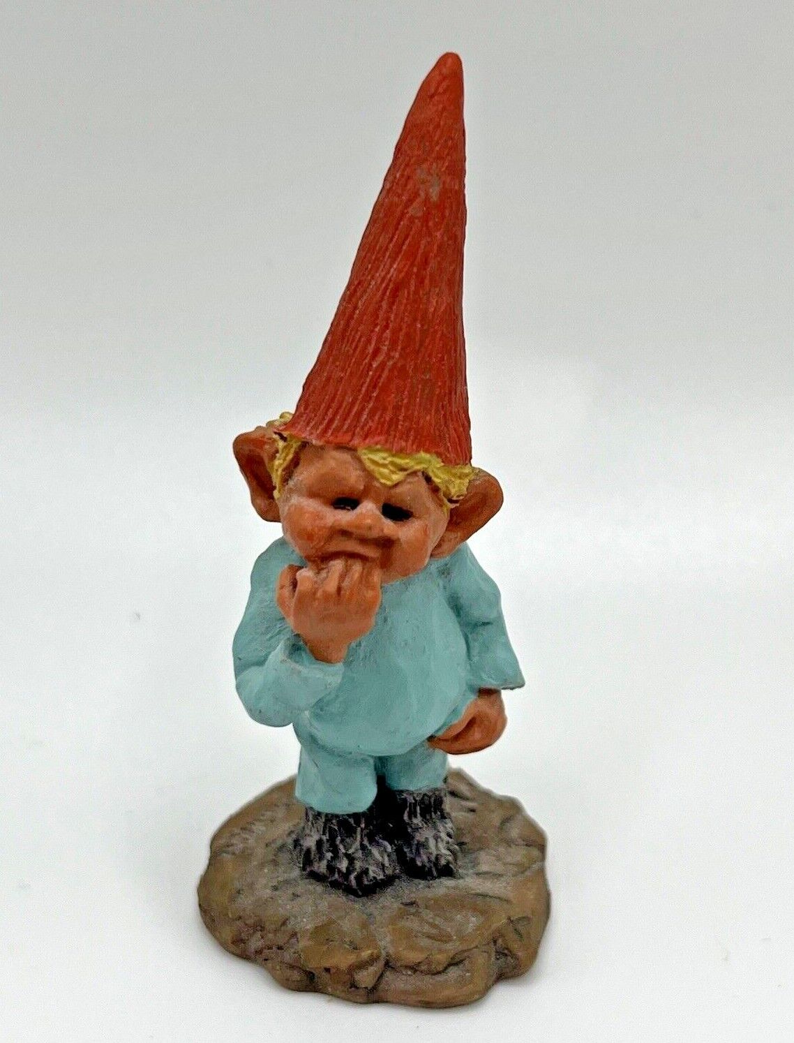 Vintage Klaus Wickl Enesco Signed Gnome Lukas Baby Blanket