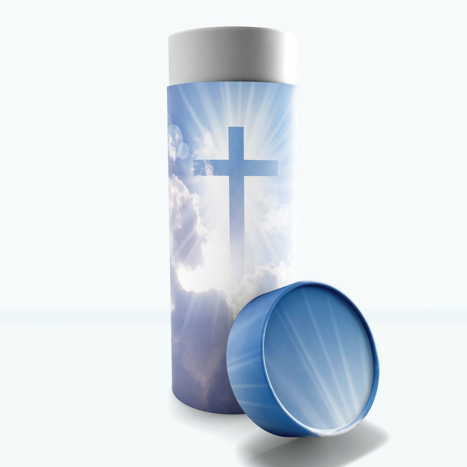 Heavenly Cross Cremation Urn, Biodegradable Urn, Scattering Tubes, Burial Urn