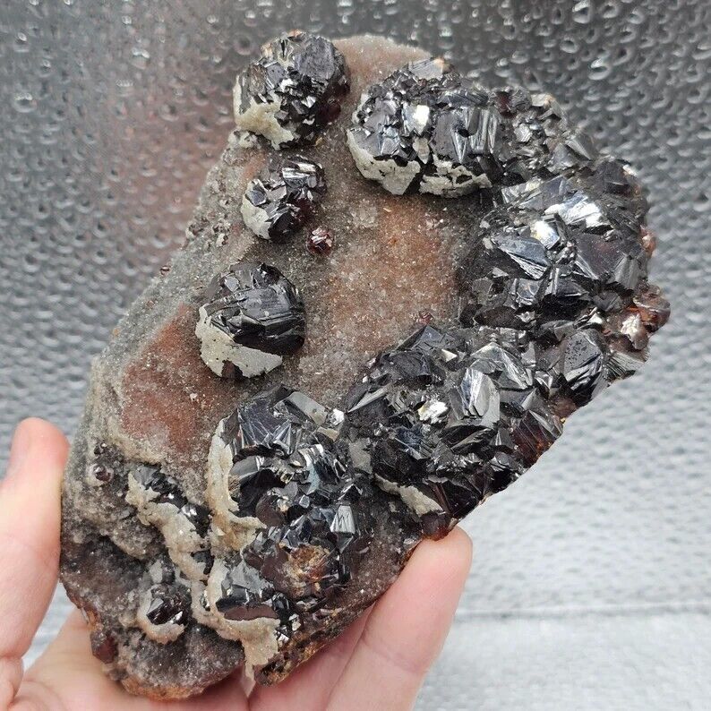 542g Sphalerite/Garnet/Sparkly/All Natural Mineral/Fujian, China