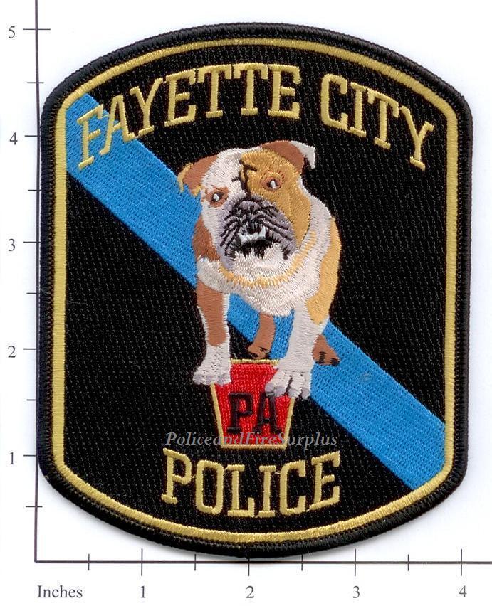 Pennsylvania - Fayette City PA Police Dept Patch - Thin Blue Line