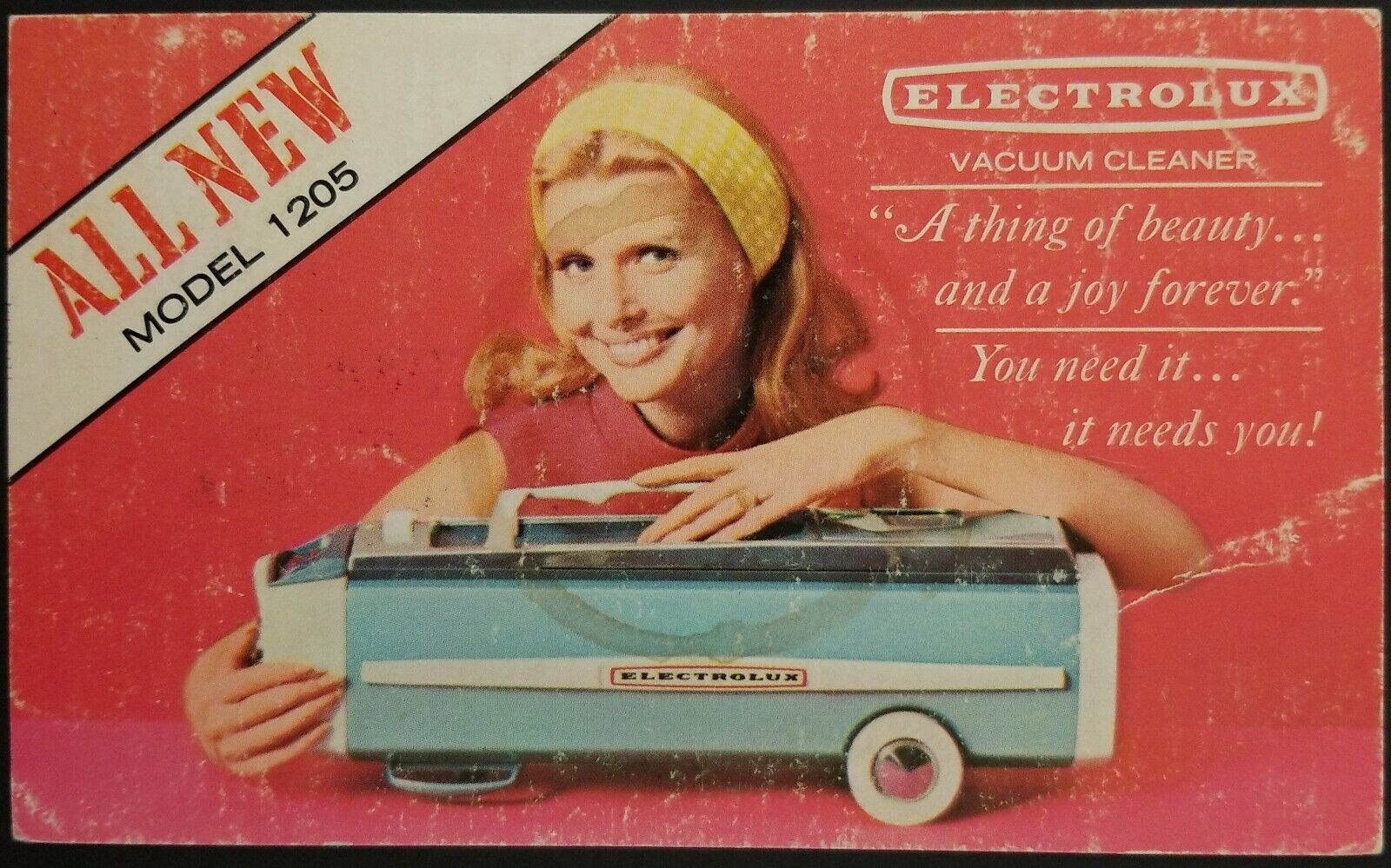 1960s Electrolux Advertising Postcard Mail in Gary Indiana Model 1205 Vacuum