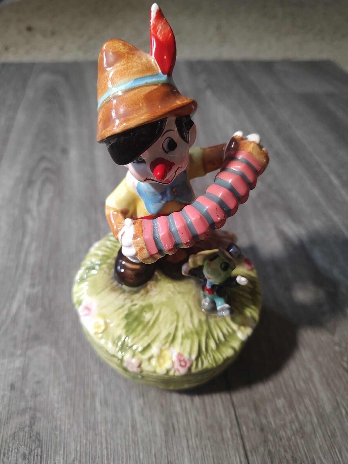 Pinocchio Made In Japan Vtg Schmid Walt Disney Productions Does Work 