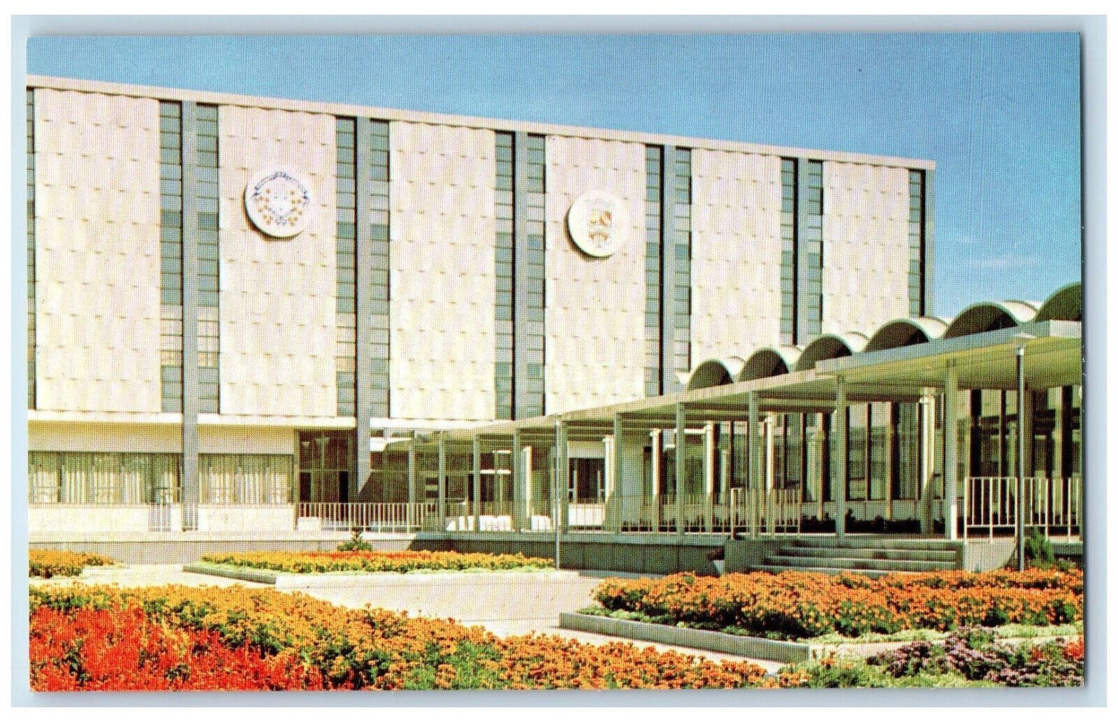 c1950s The Lambton County Administrative Building Sarnia Ontario Canada Postcard