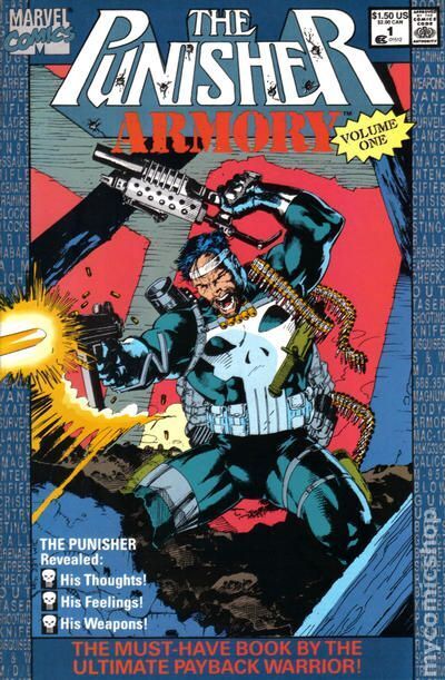 Punisher Armory #1 VF 1990 Stock Image