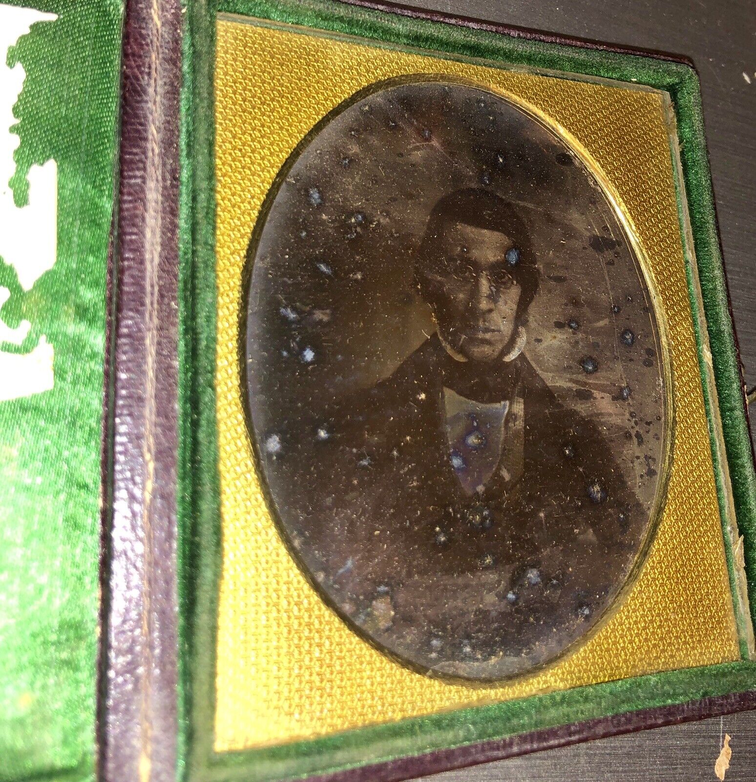 Very Early Dated 1840 Daguerreotype of Walter Cresson of Philadelphia Cornelius 