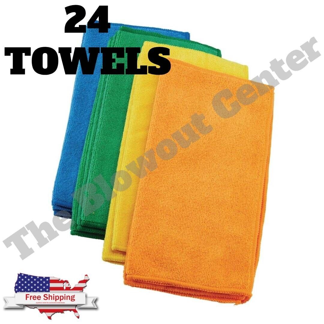 24 PACK - GRANT'S MICROFIBER LARGE CLEANING CLOTHS 12