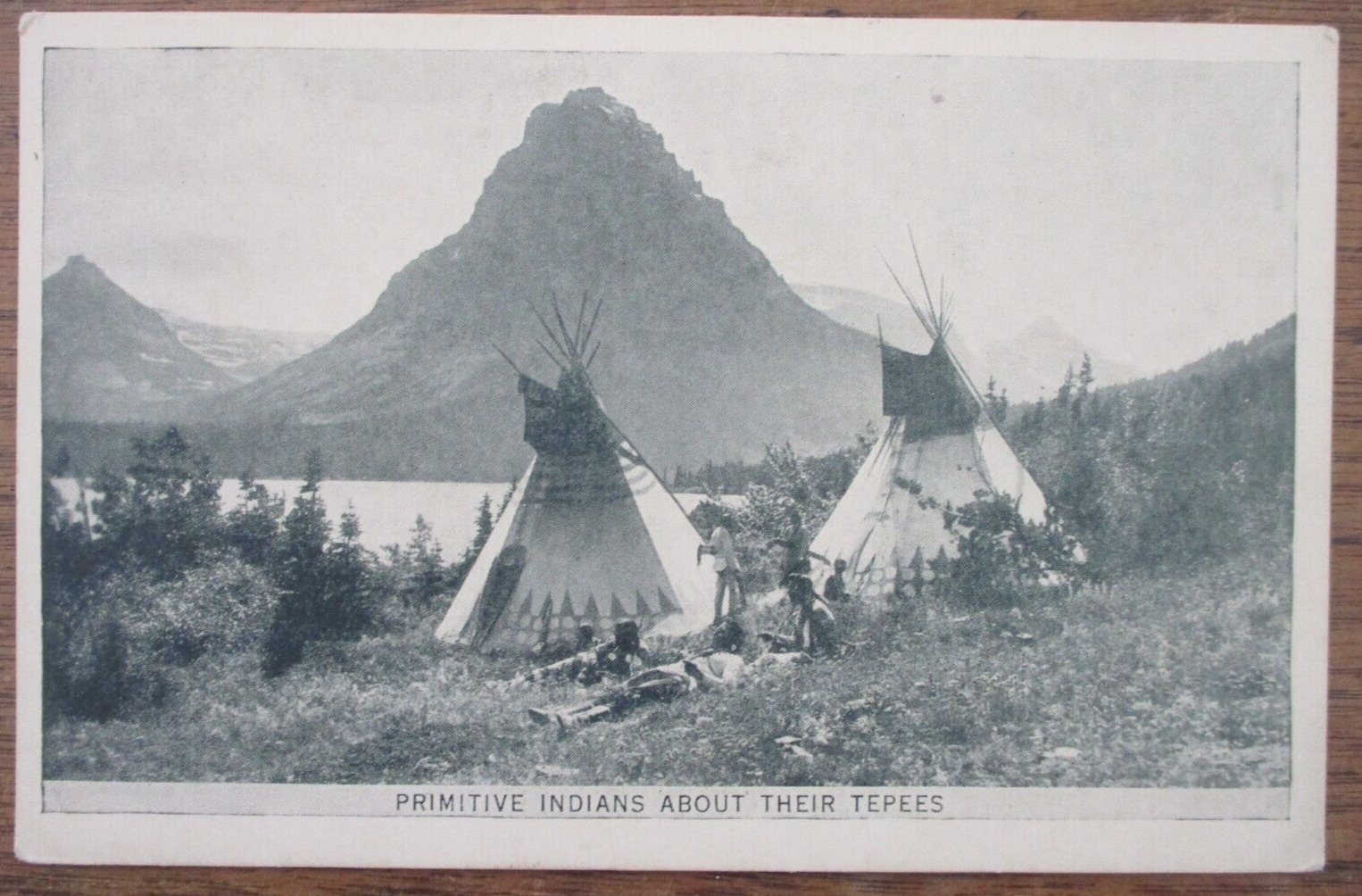 1926 Philadelphia Pa Sesqui-Centennial Exposition Indian Tepees Postcard