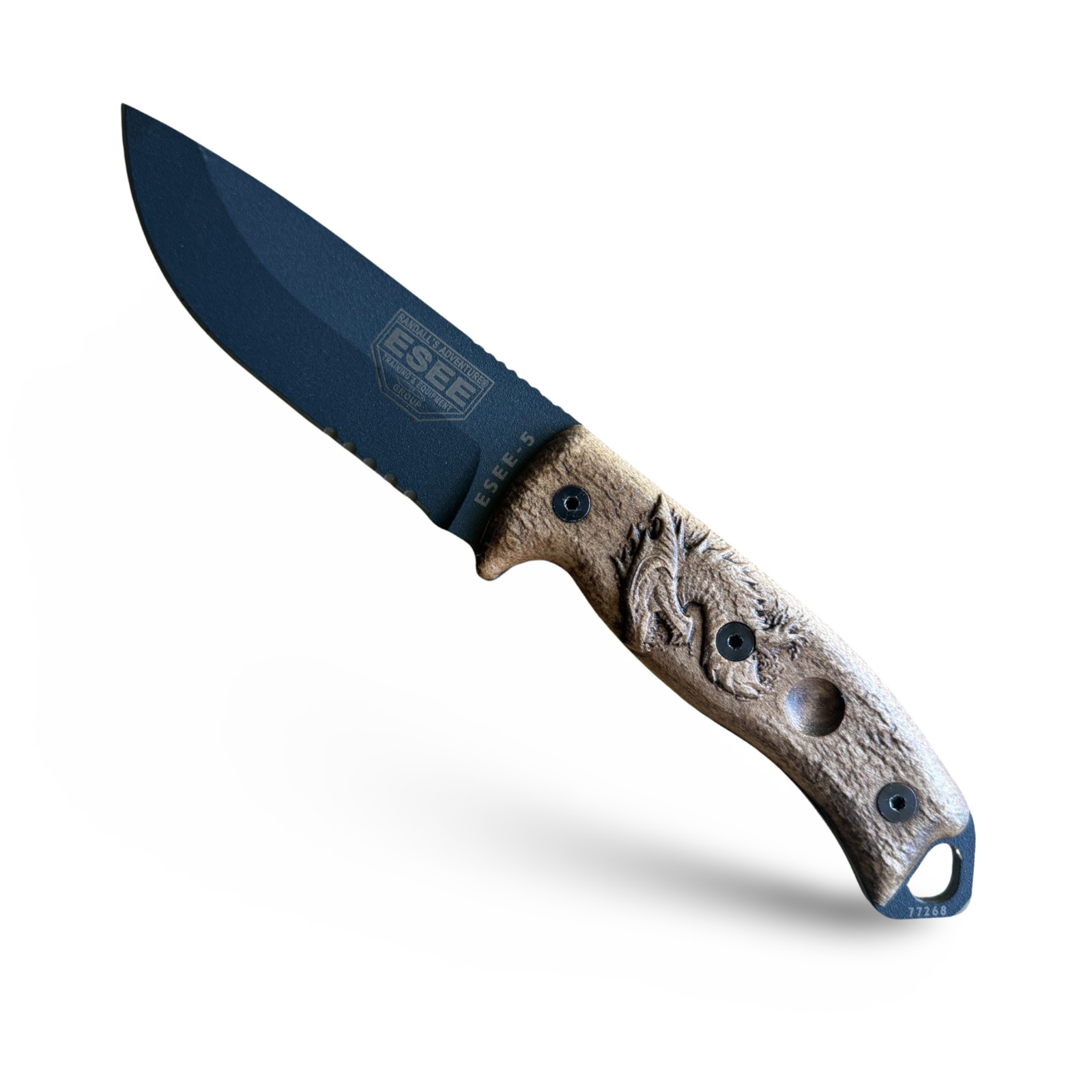 Scales compatible with ESEE-5/6 knife Maple Dragon