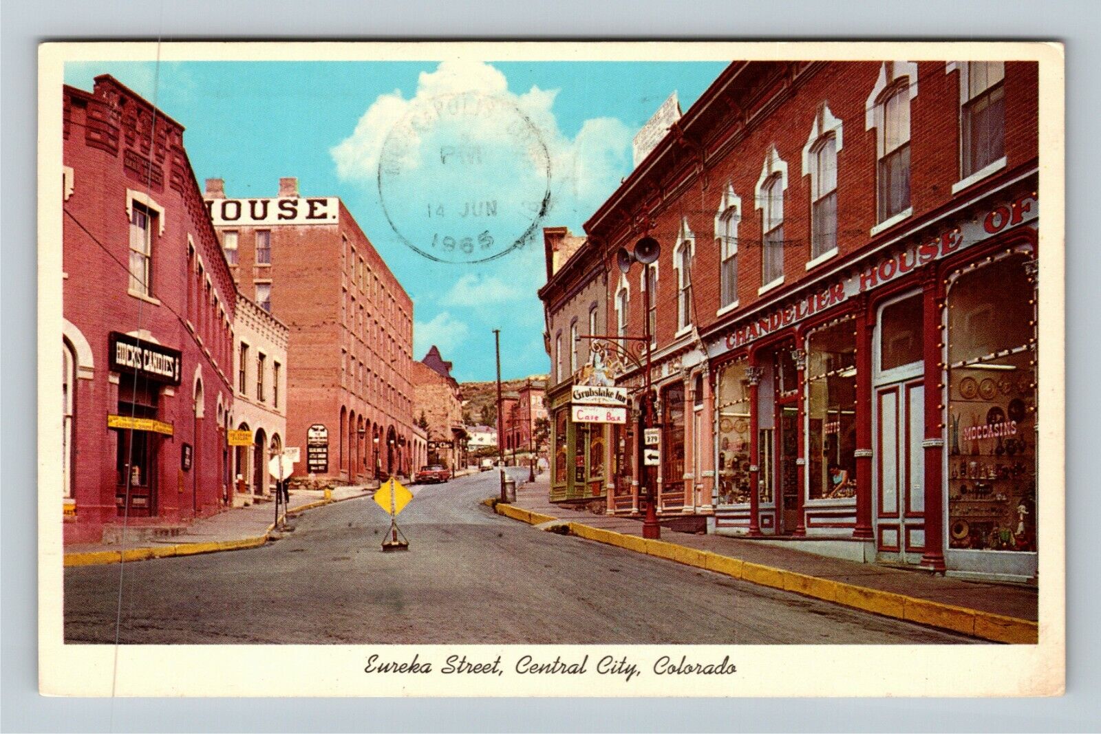 Central City CO-Colorado, Eureka St. Teller & Opera House Vintage c1965 Postcard