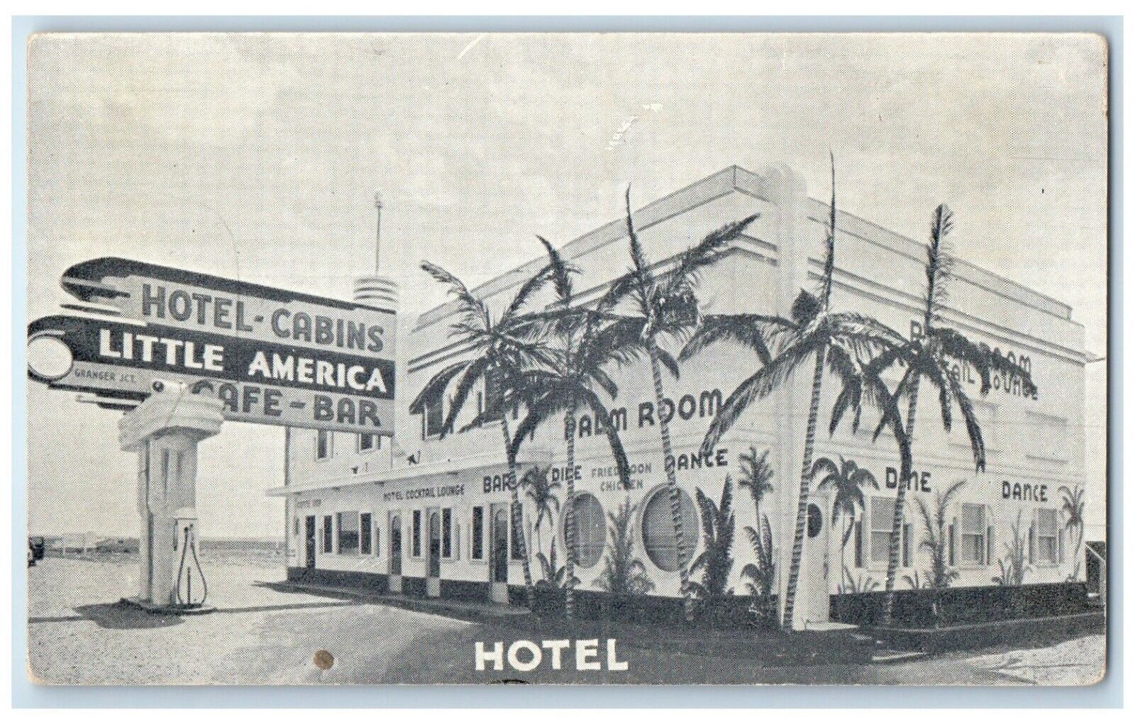 c1940 Little America Hotel Exterior Building Another Covey Enterprise Postcard