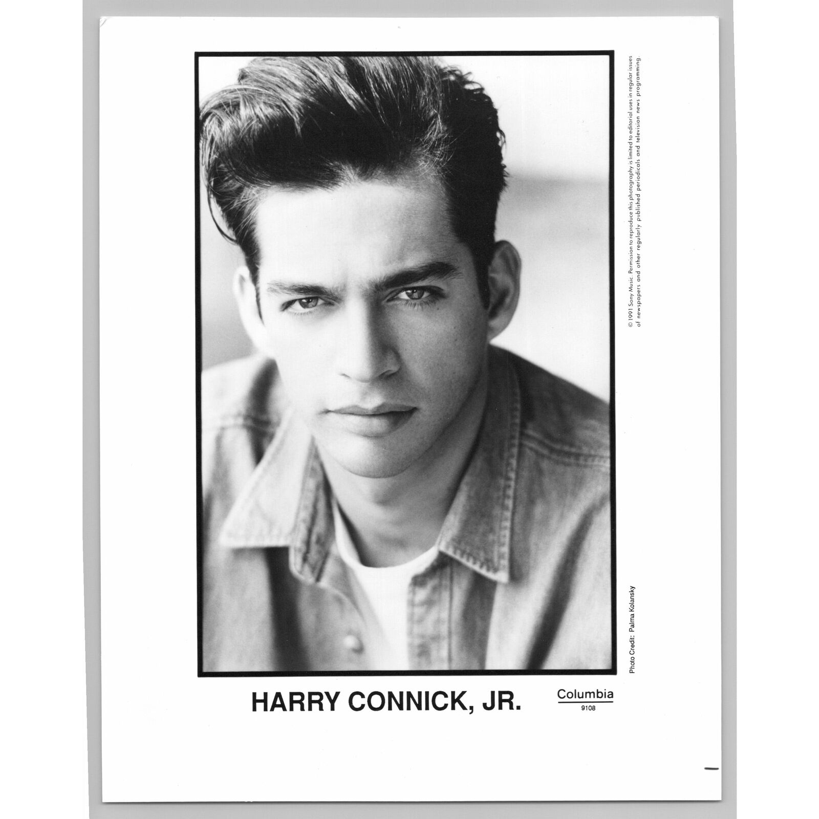Harry Connick Jr. American Singer Pianist Actor Composer 1991 Music Press Photo