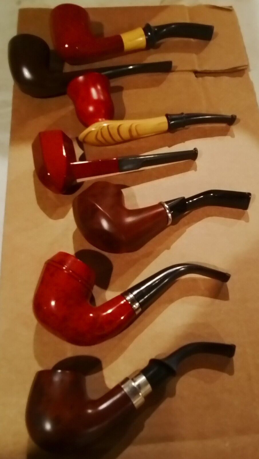 Unused Tobacco Pipe Lot Of 8 Pipes
