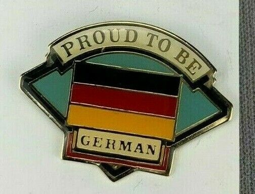 Proud to be German pin Germany Flag - Costume Jewelry 