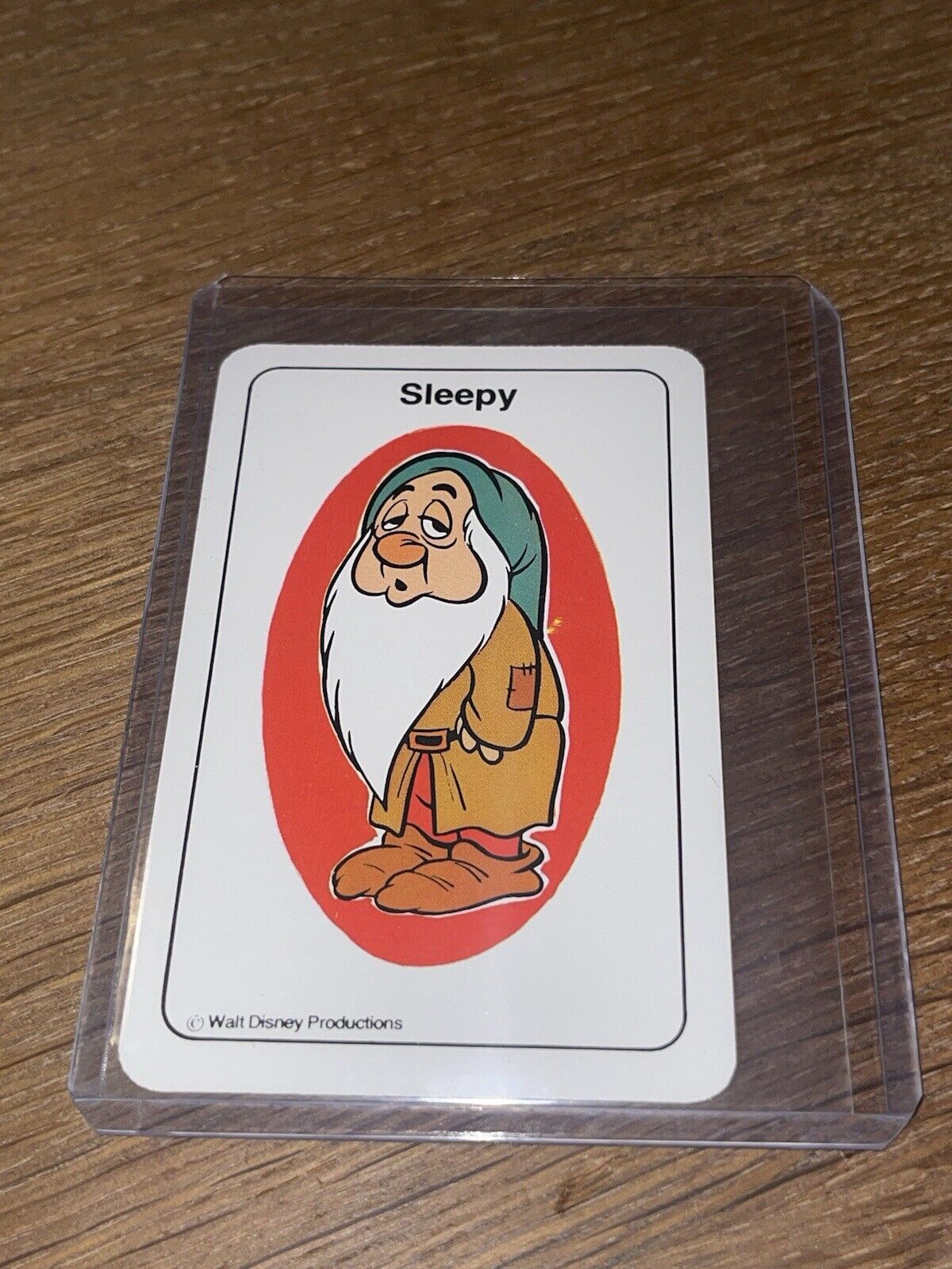 Vintage Walt Disney Productions 🎥 Card Game Snow White Sleepy Playing Card