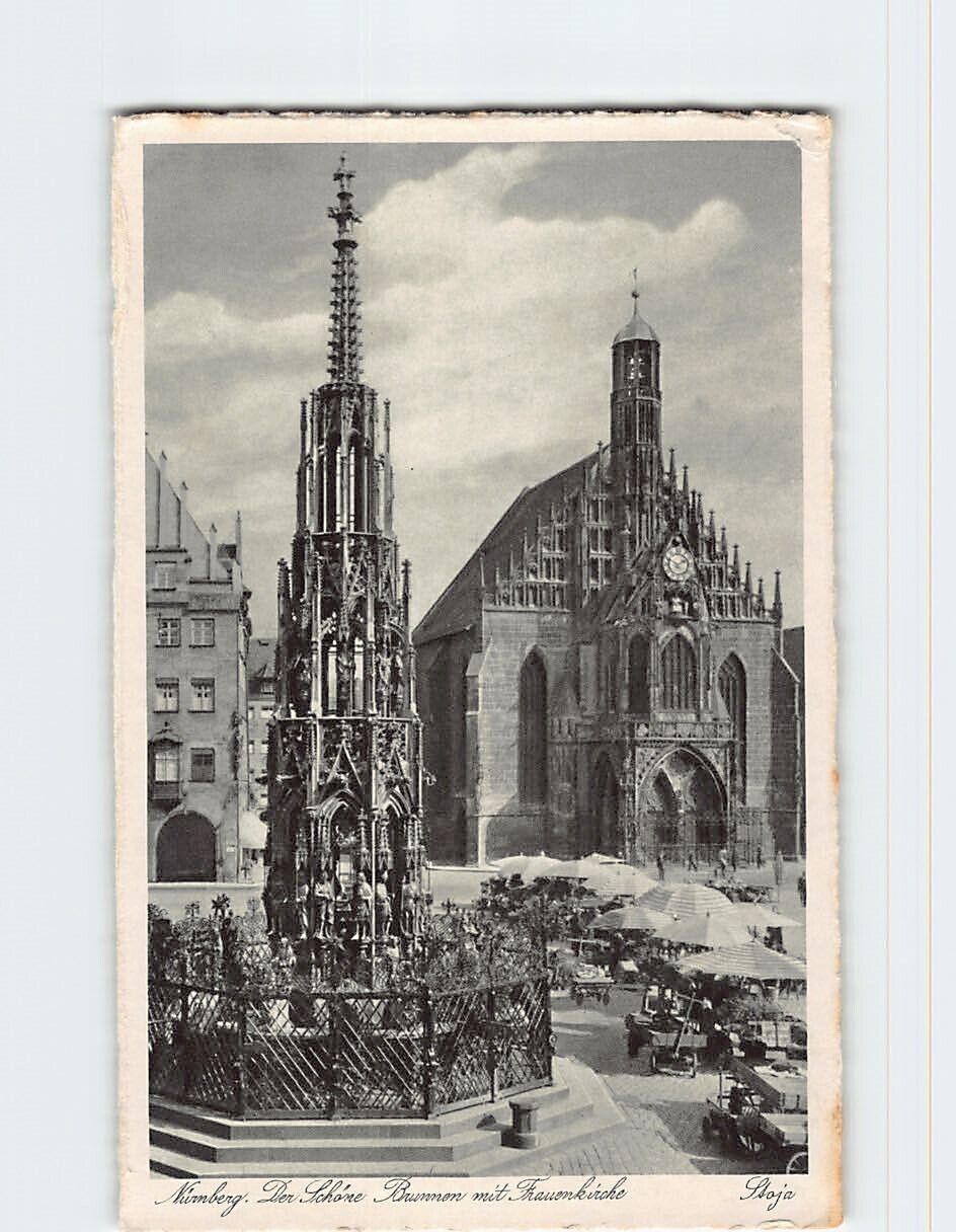 Postcard Der Schöne Brummen mit Tauenkirche, Nürnberg, Germany