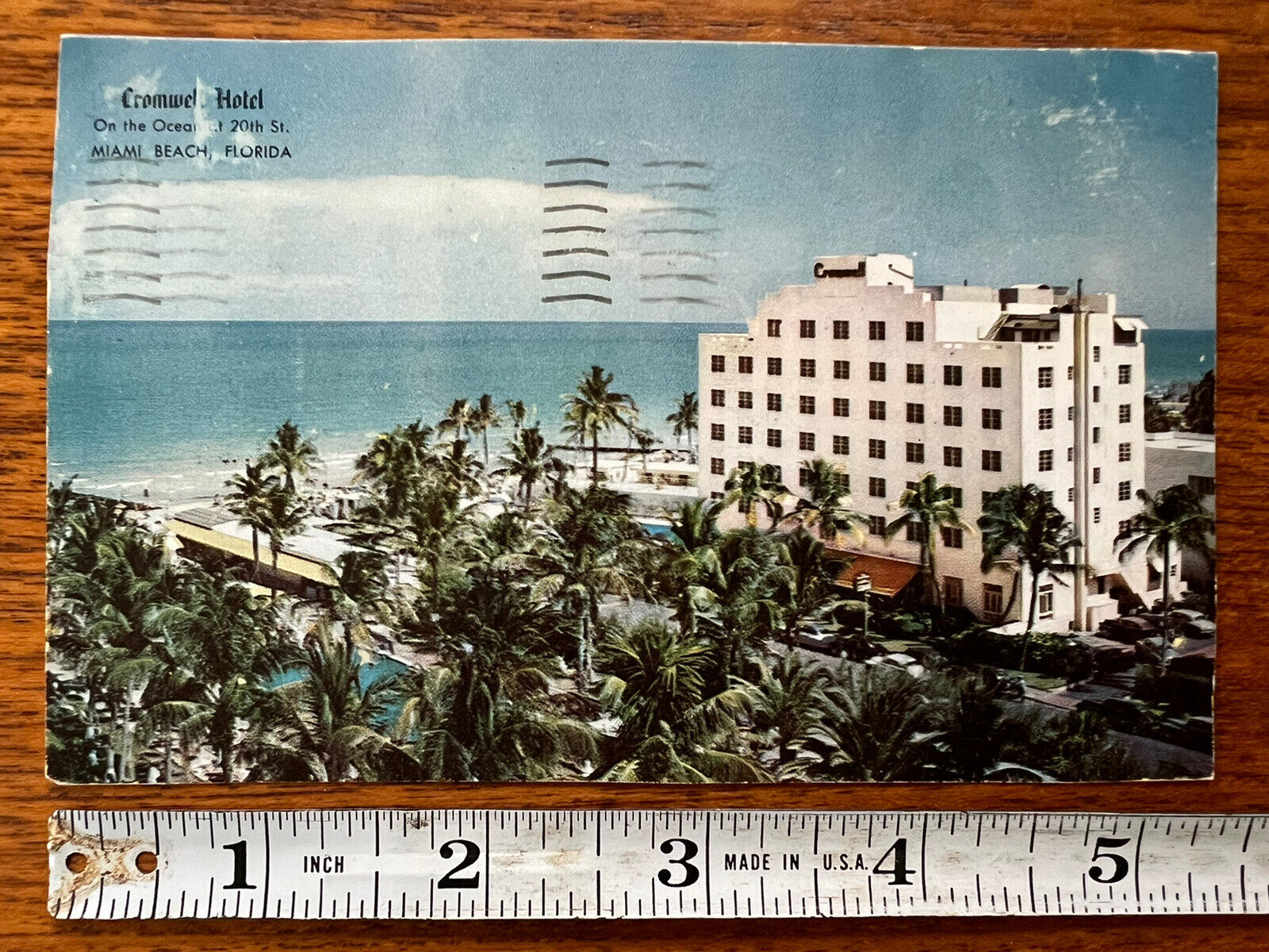 Vintage Cromwell Hotel Miami Beach Florida Posted