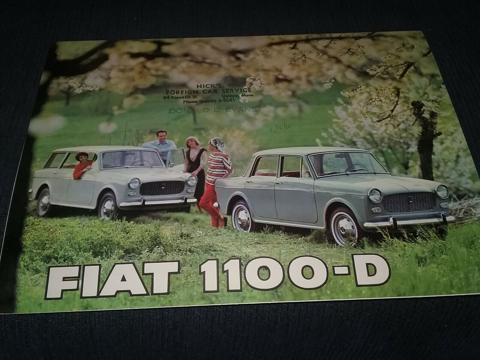 Fiat 1100-D 1966  Fold-Out Brochure