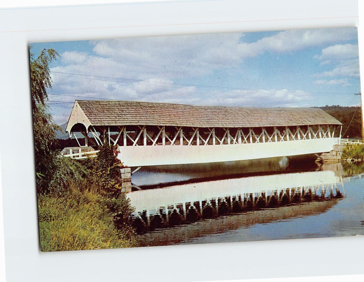Postcard Covered Bridge Groveton New Hampshire USA
