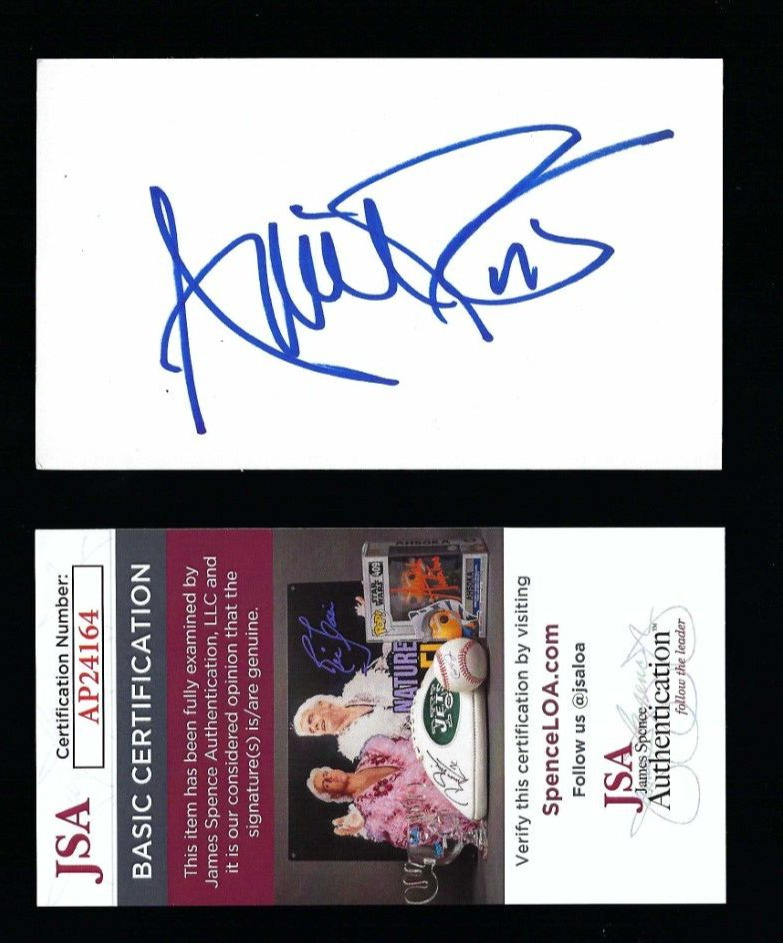 Annie Potts signed 3x5 card JSA Authenticated Young Sheldon \