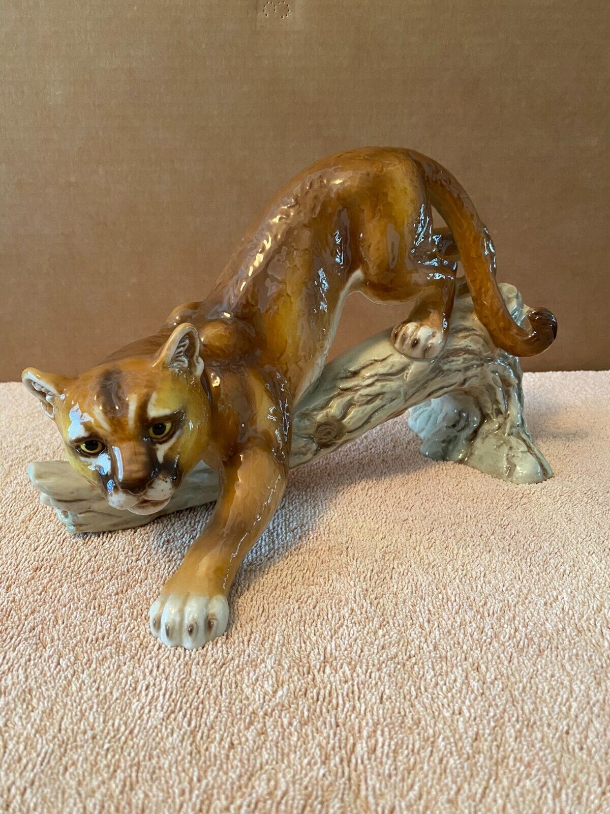 Vintage Ceramic Prowling Cougar-1969-Very Nice-West Germany CW62-Rare