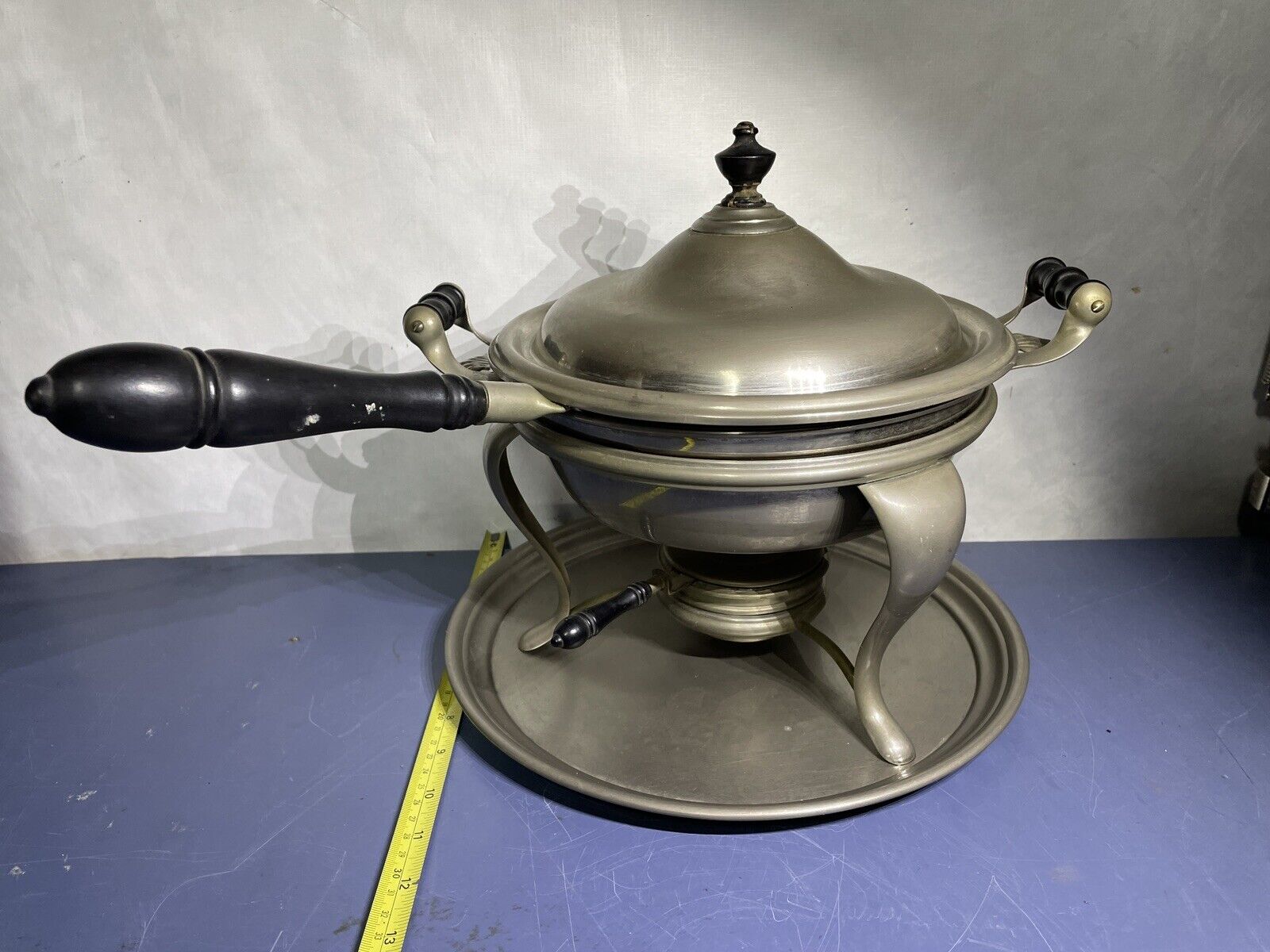 Antique Manning & Bowman Chafing Dish PAT’D 1901 Complete With Alcohol Burner