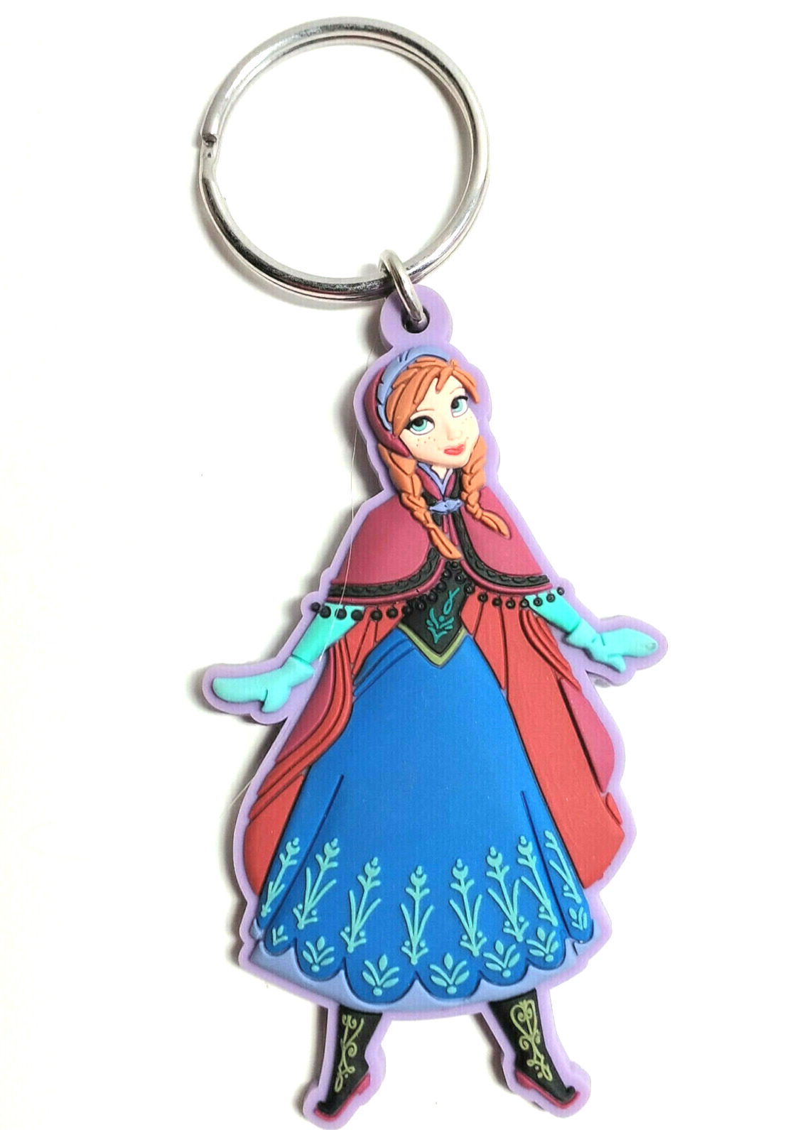 Disney Frozen Anna Keychain Soft Plastic 4.5\