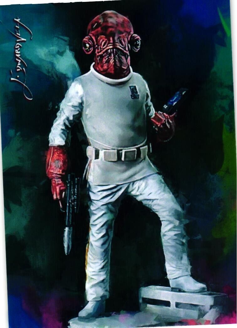 Admiral Ackbar 2024 Authentic Artist Signed Limited Edition Card 4 of 50